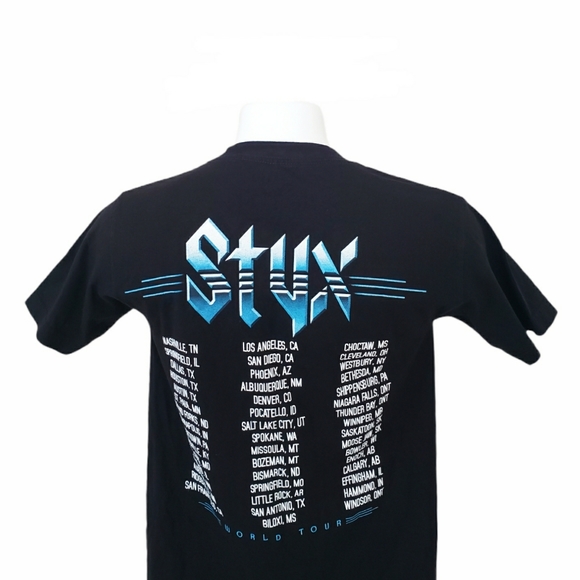 Styx Band World Tour Rare Canada Guitar Flag print - Picture 10 of 10